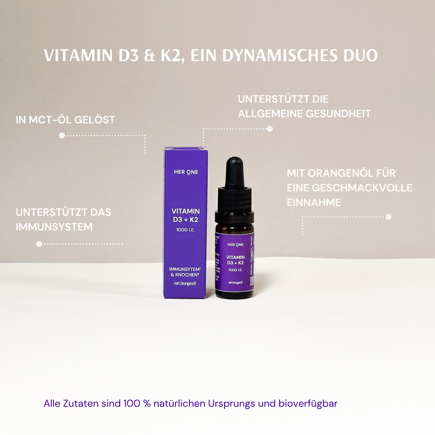 VITAMIN D3+K2 (mit Orangenöl)