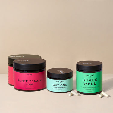 2 INNER BEAUTY, 1 GUT ONE 1 SHAPE WELL combination for skin, digestion, energy, and blood sugar regulation