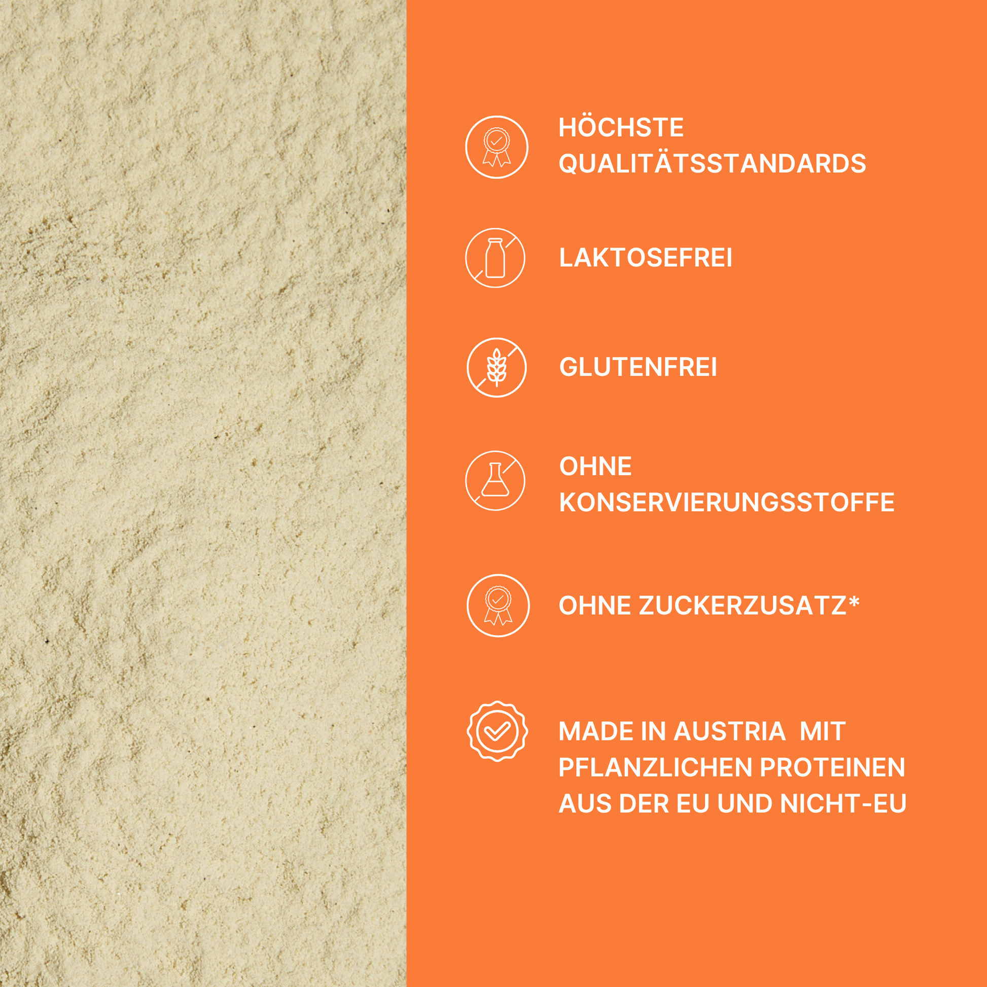 Notre Daily Protein et 35+ active Protein en poudre végétalienne et son USPS