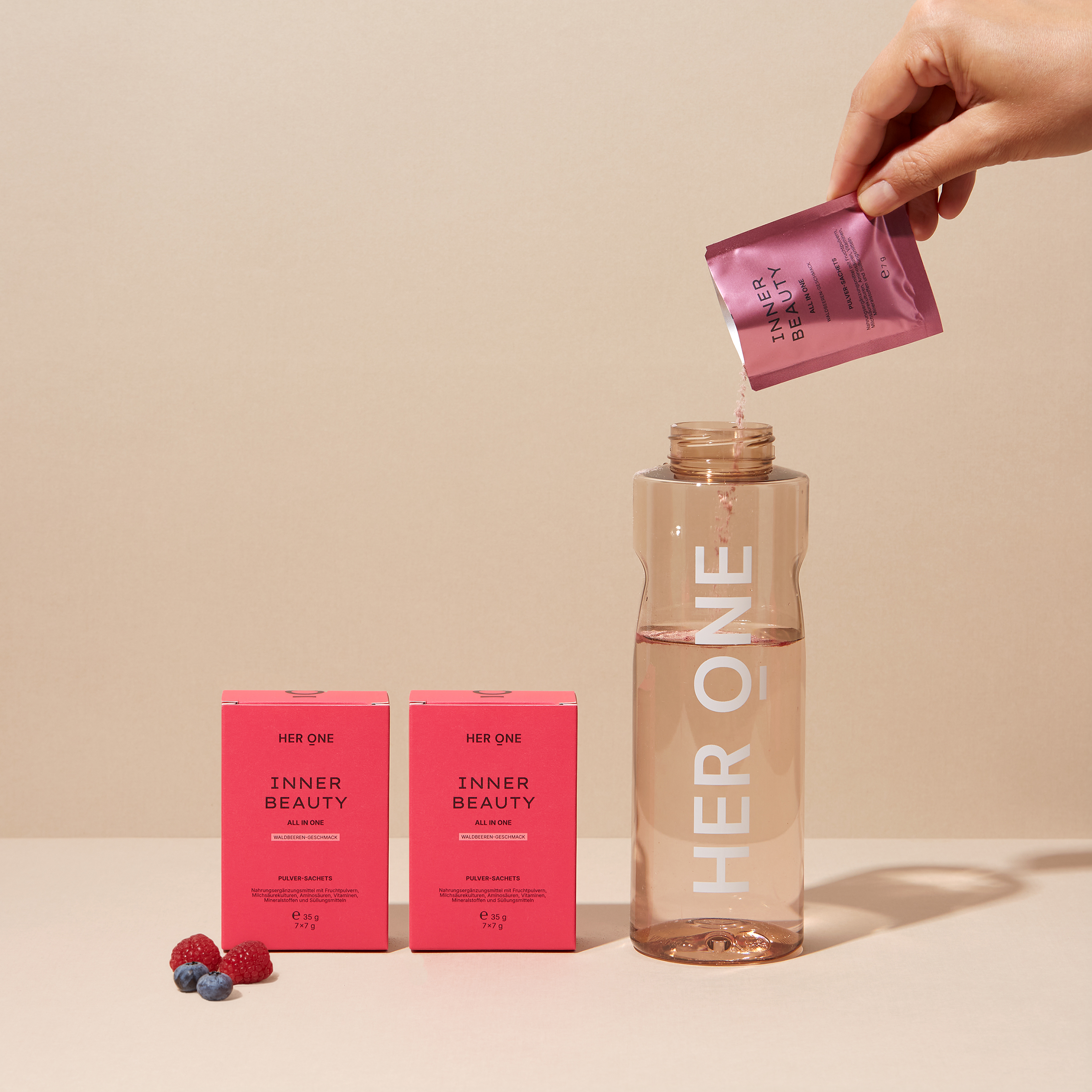 HER ONE Inner Beauty All in One MINIS Waldbeeren Double mit Flasche