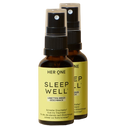 Doppelpack Her One Sleep Well Limetten-Minze Spray. Für schnelleres Einschlafen nach Bildschirmzeit.