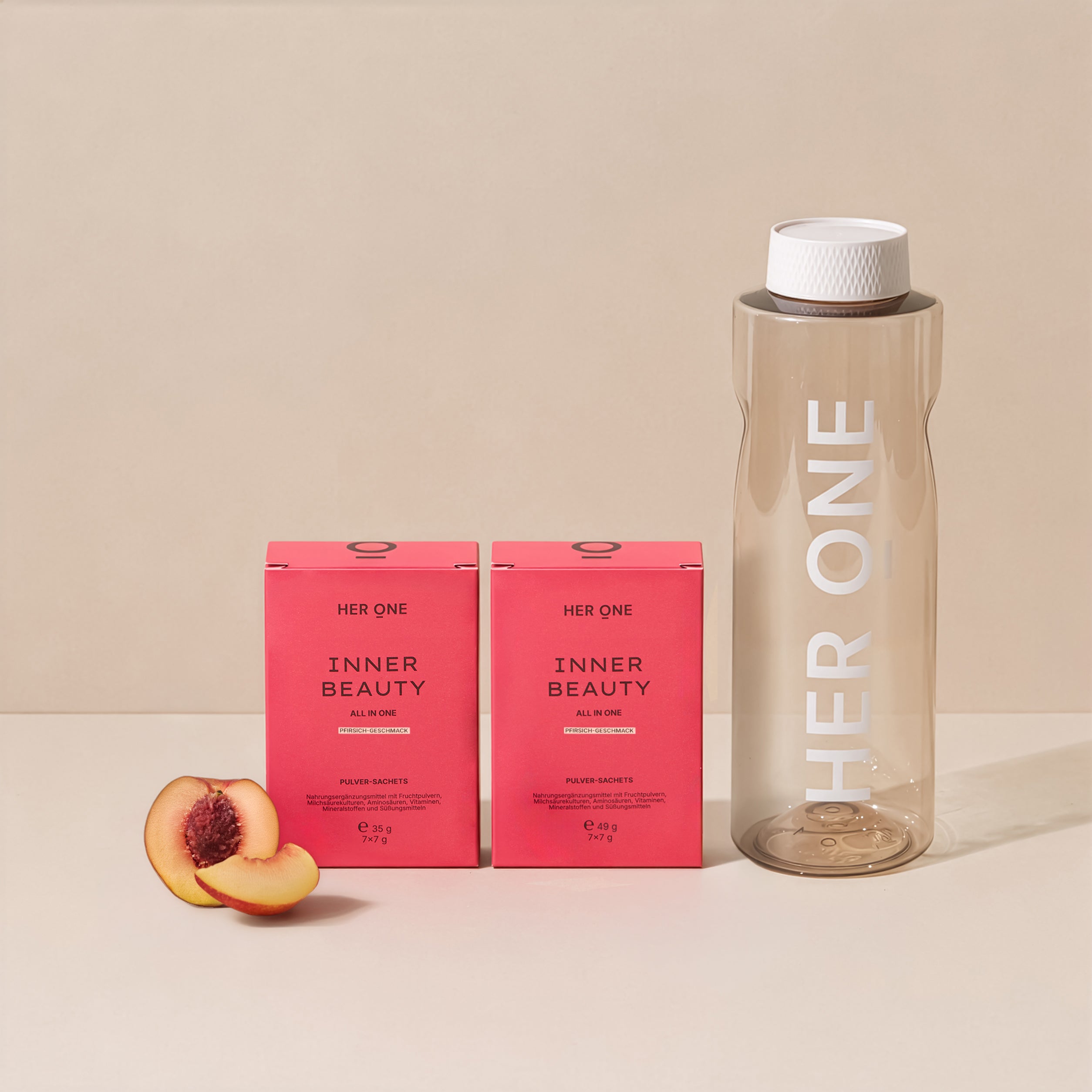 INNER BEAUTY MINIS Peach – 2 boxes and a bottle