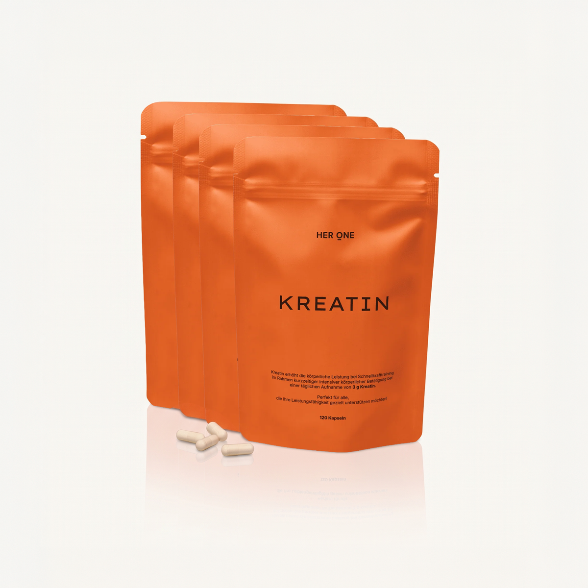 HER ONE Kreatin 4er Pack.