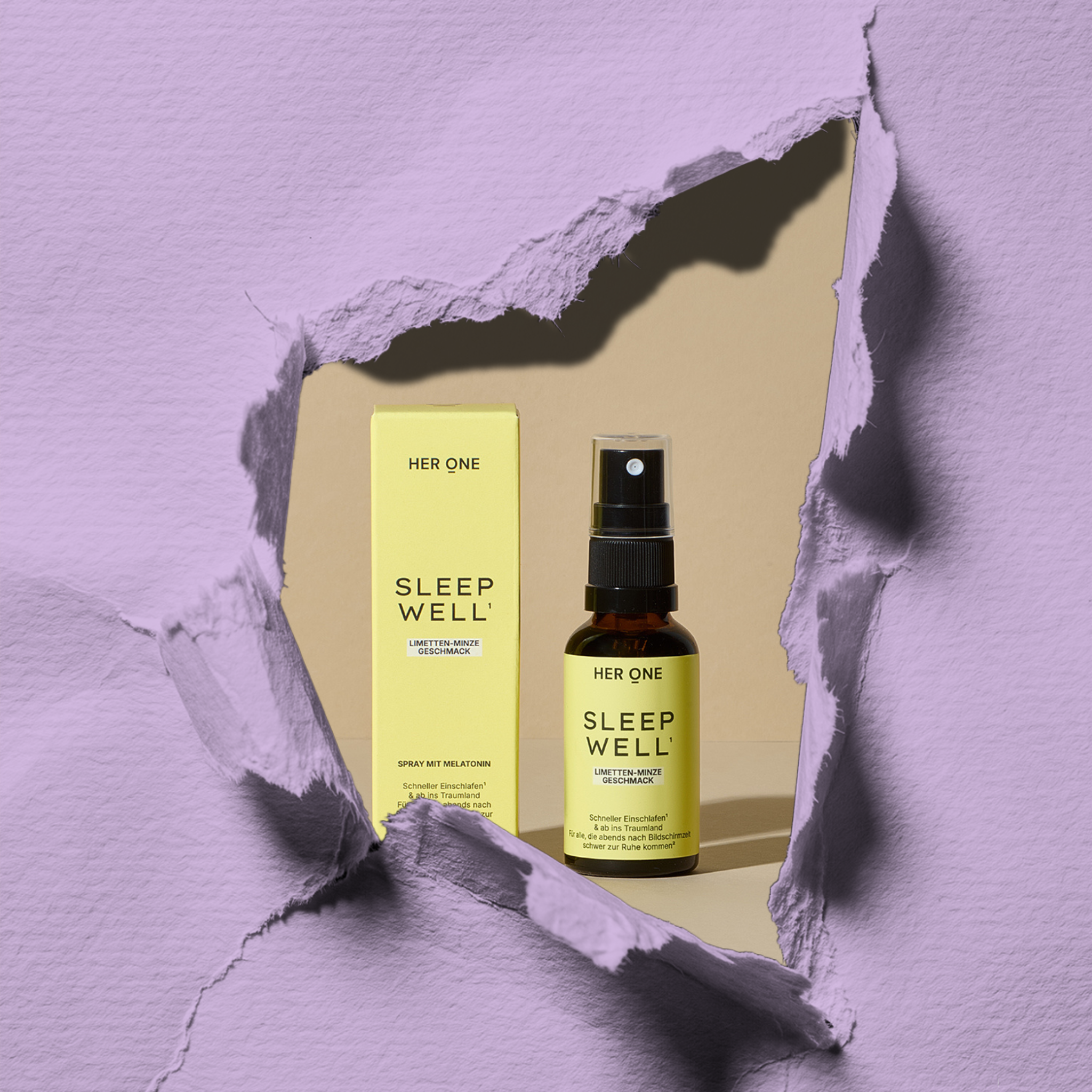 Spray « Sleep Well » et coffret HER ONE
