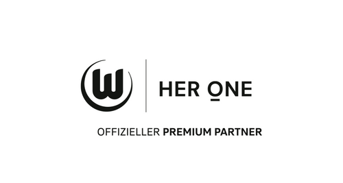 Logo with the letter "W" in a circle, next to it the text "HERONE" and below it "OFFICIAL PREMIUM PARTNER".