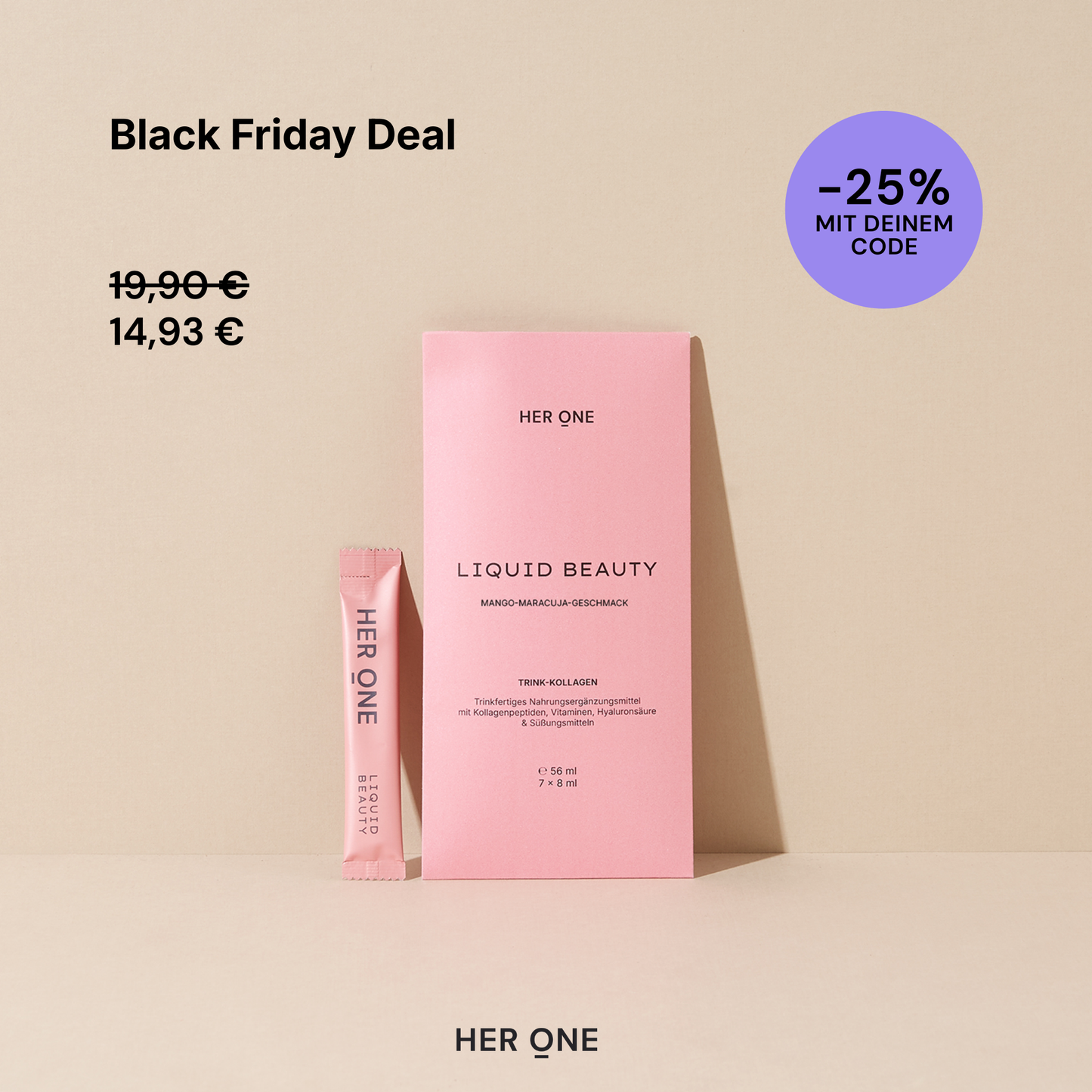 LIQUID BEAUTY MINIS mango-passion fruit flavor