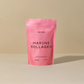 Pink bag HER ONE MARINE COLLAGEN powder, high protein and sugar-free.