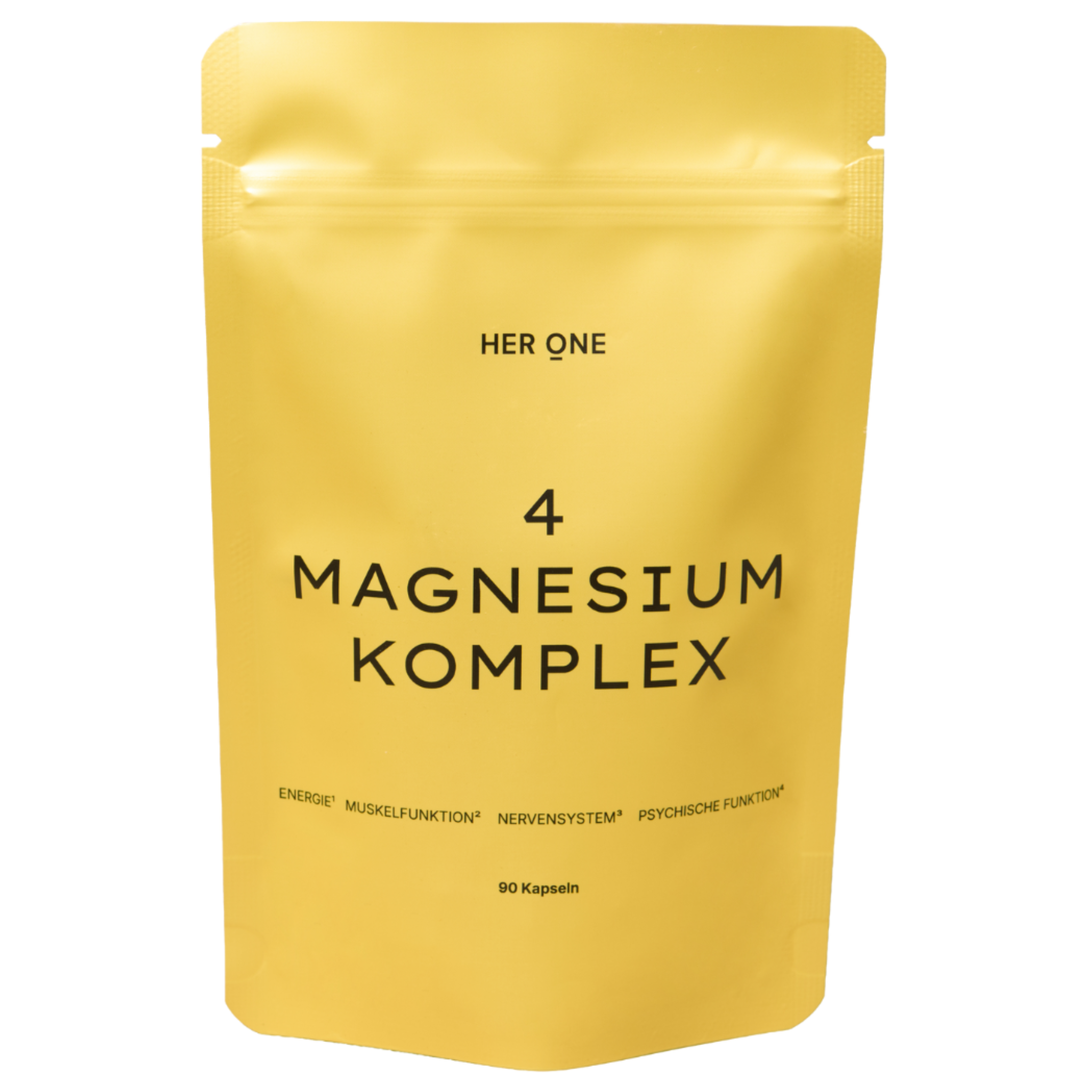 Her One 4 Complexe de magnésium en gélules (90 gélules) pour l'énergie, la fonction musculaire, le système nerveux. Complément alimentaire.