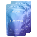 Double pack de poudre Her One SHAPE WELL avec glucomannane et chrome. Pour la gestion du poids et le contrôle de la glycémie.
