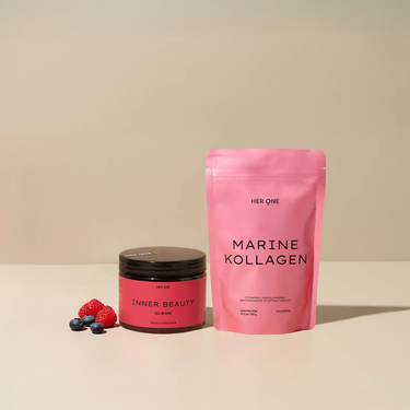 Boîte INNER BEAUTY sachet rose MARINE COLLAGEN aux baies.