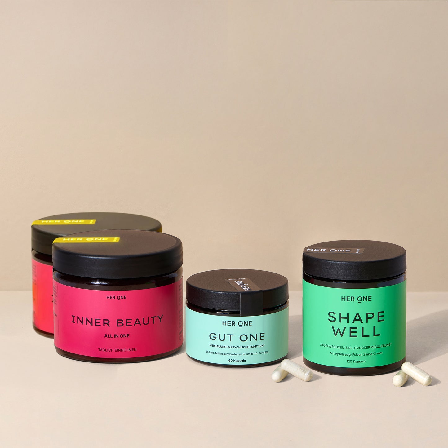 2 INNER BEAUTY , 1 GUT ONE 1 SHAPE WELL Combinazione per pelle, digestione, energia e regolazione della glicemia