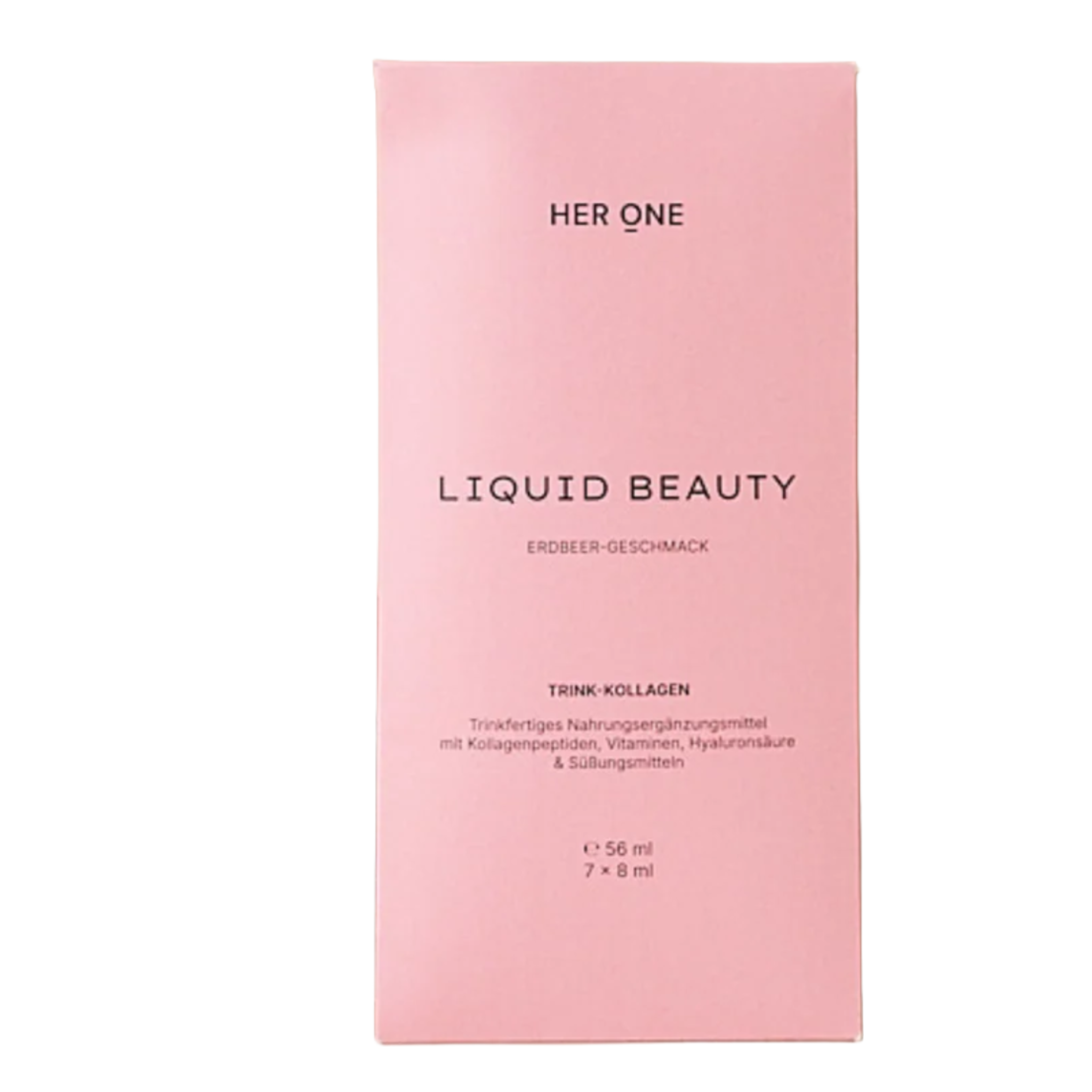 Her One LIQUID BEAUTY collagene da bere (fragola). Integratore alimentare pronto all'uso con collagene e acido ialuronico.
